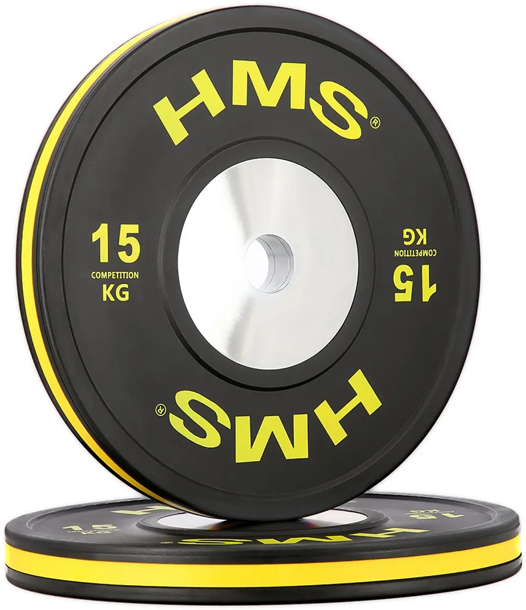 HMS BTBR Olympische Bumper Schijven 140kg - Set van 8 - afbeelding 6 van 6