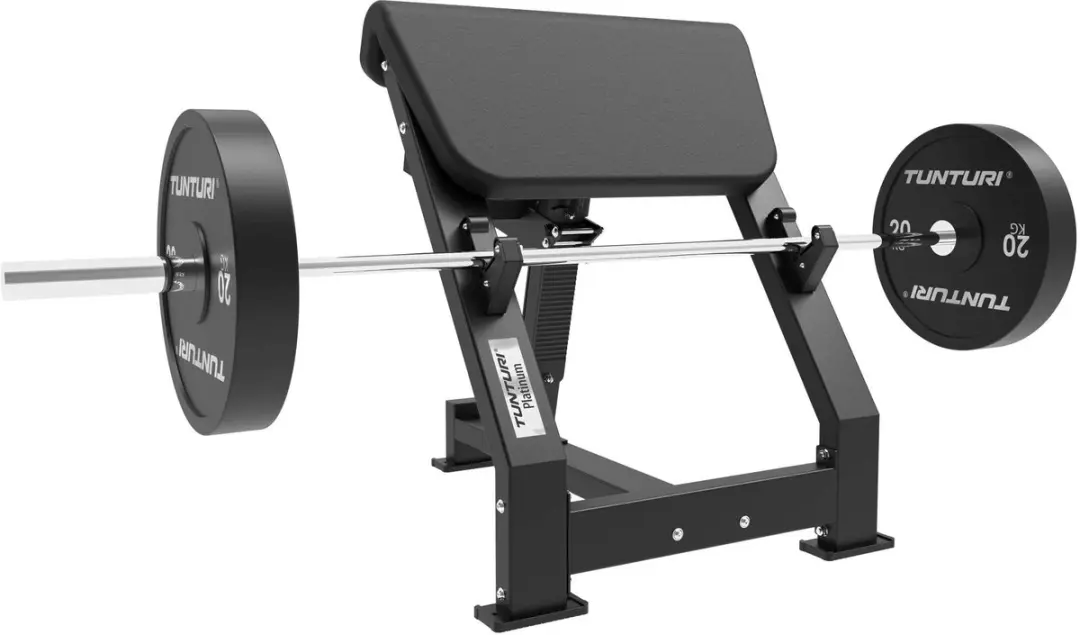 Tunturi Platinum Preacher Curl Krachtstation - Zwart