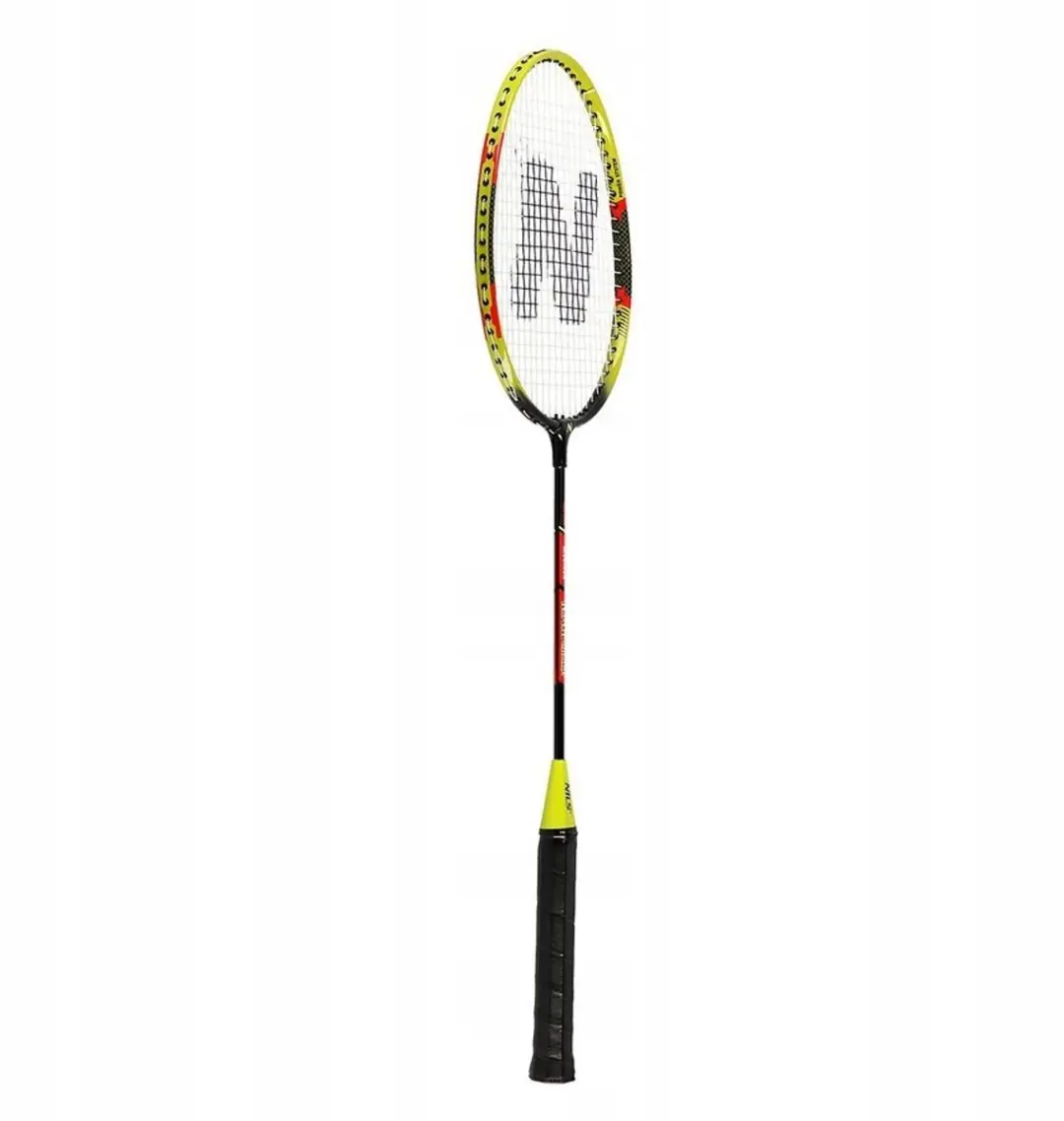 Nils Badmintonset - 2 Rackets, 6 Shuttles Geel