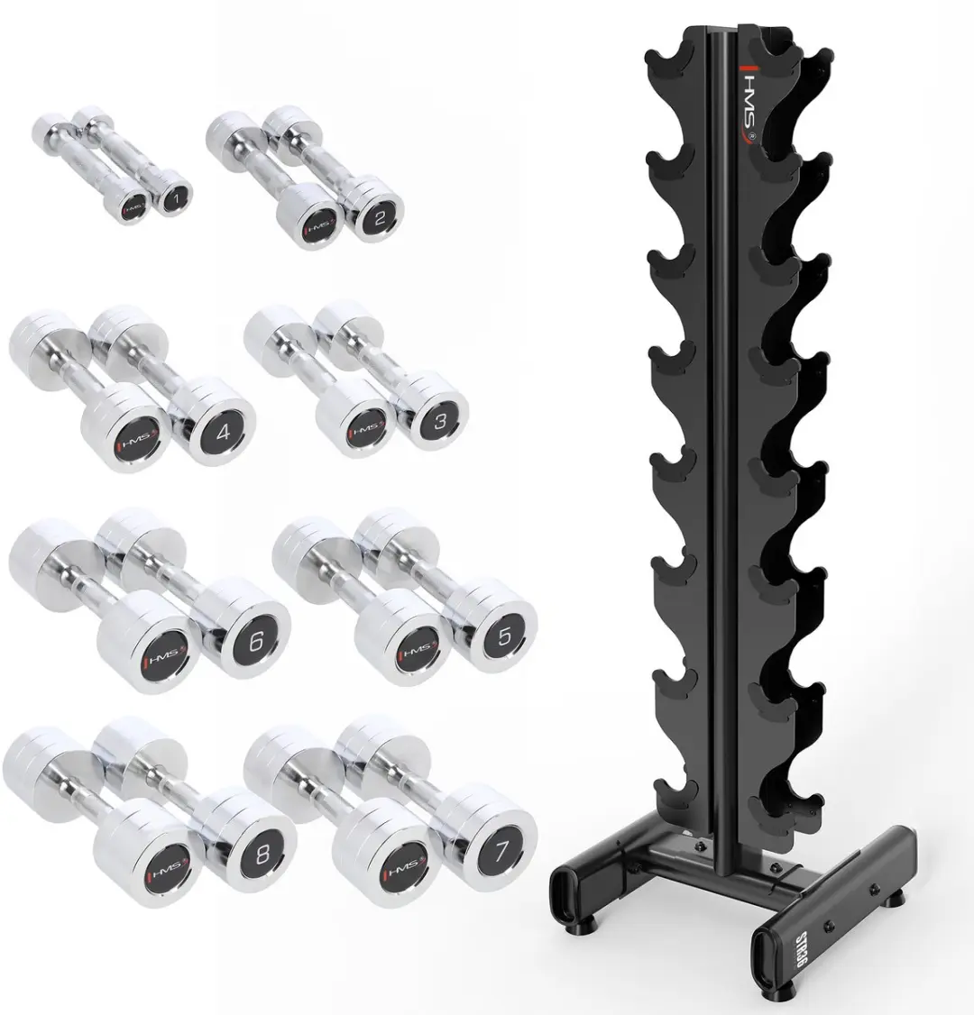 HMS CHD Serie STR36 Halterset 1-8kg