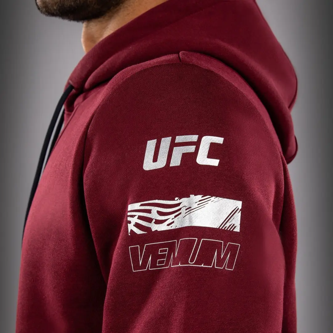 UFC Zenith x Venum Authentic Fight Week Hoodie - XL - Bordeaux Rood
