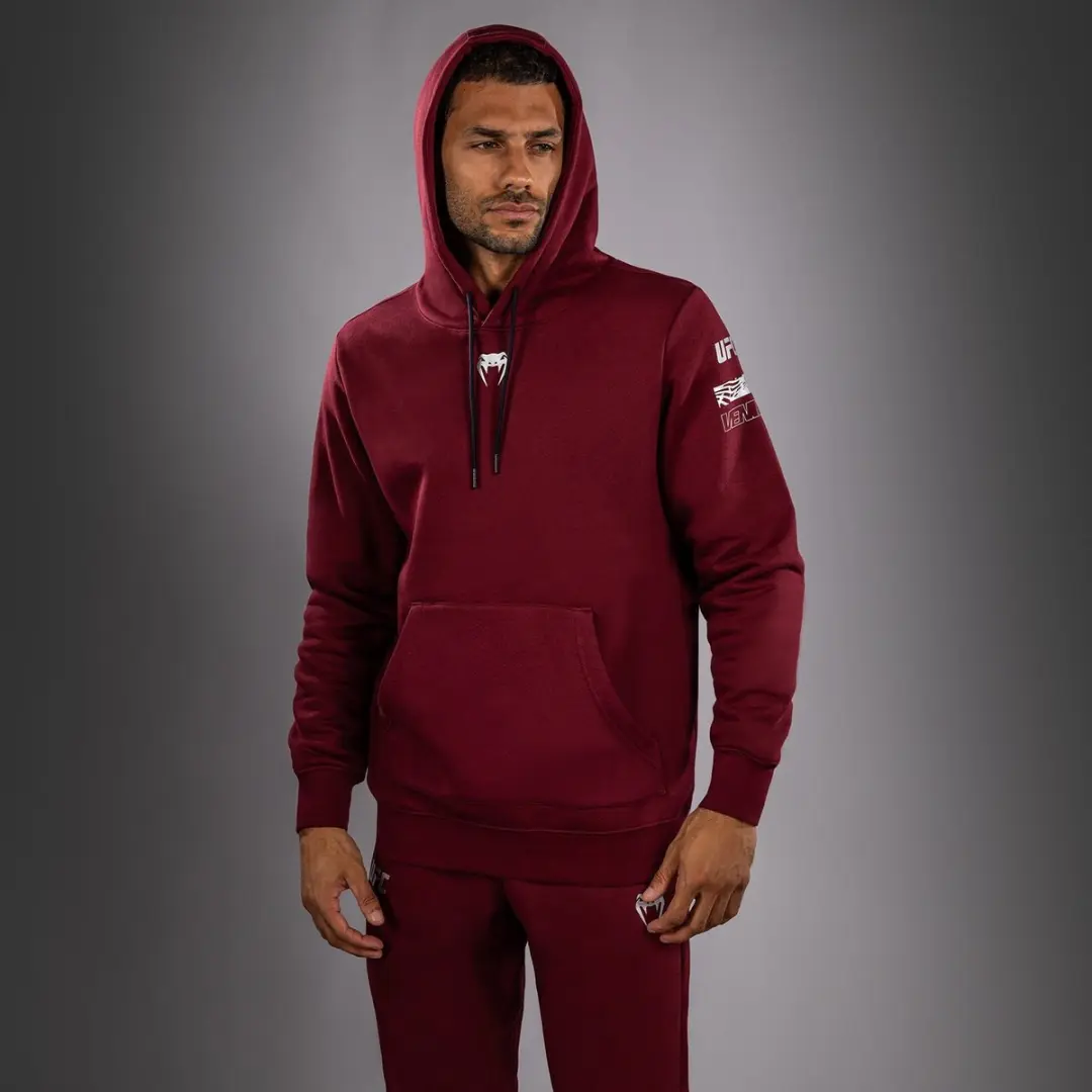 UFC Zenith x Venum Authentic Fight Week Hoodie - XL - Bordeaux Rood