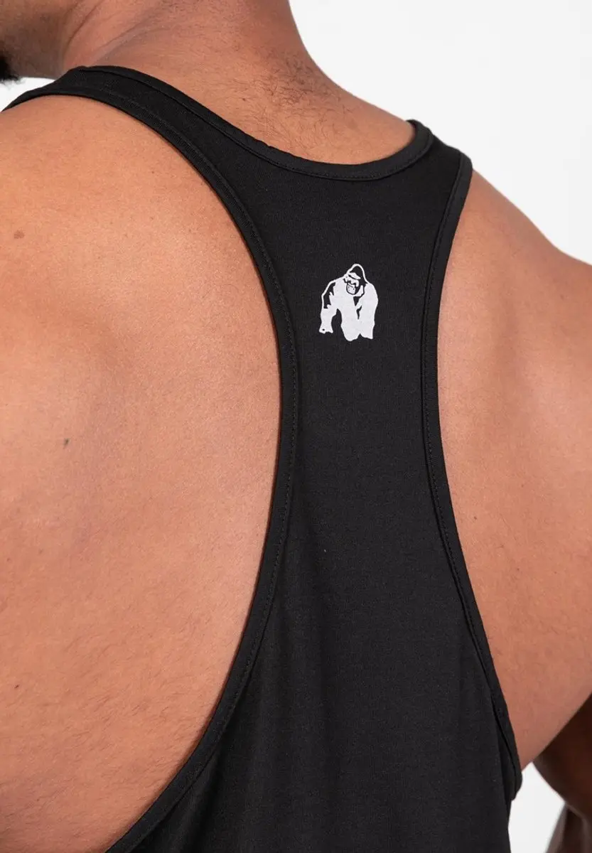Gorilla Wear Casper Stringer Tanktop - M - Zwart/Rood