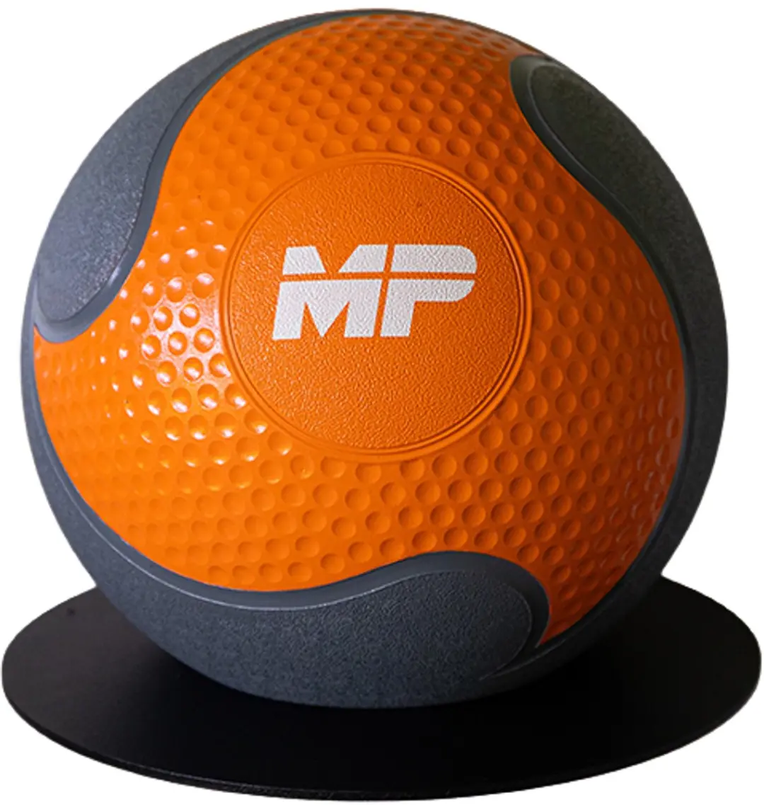 Muscle Power Rubber Medicijnbal 8 kg - Grijs/Oranje