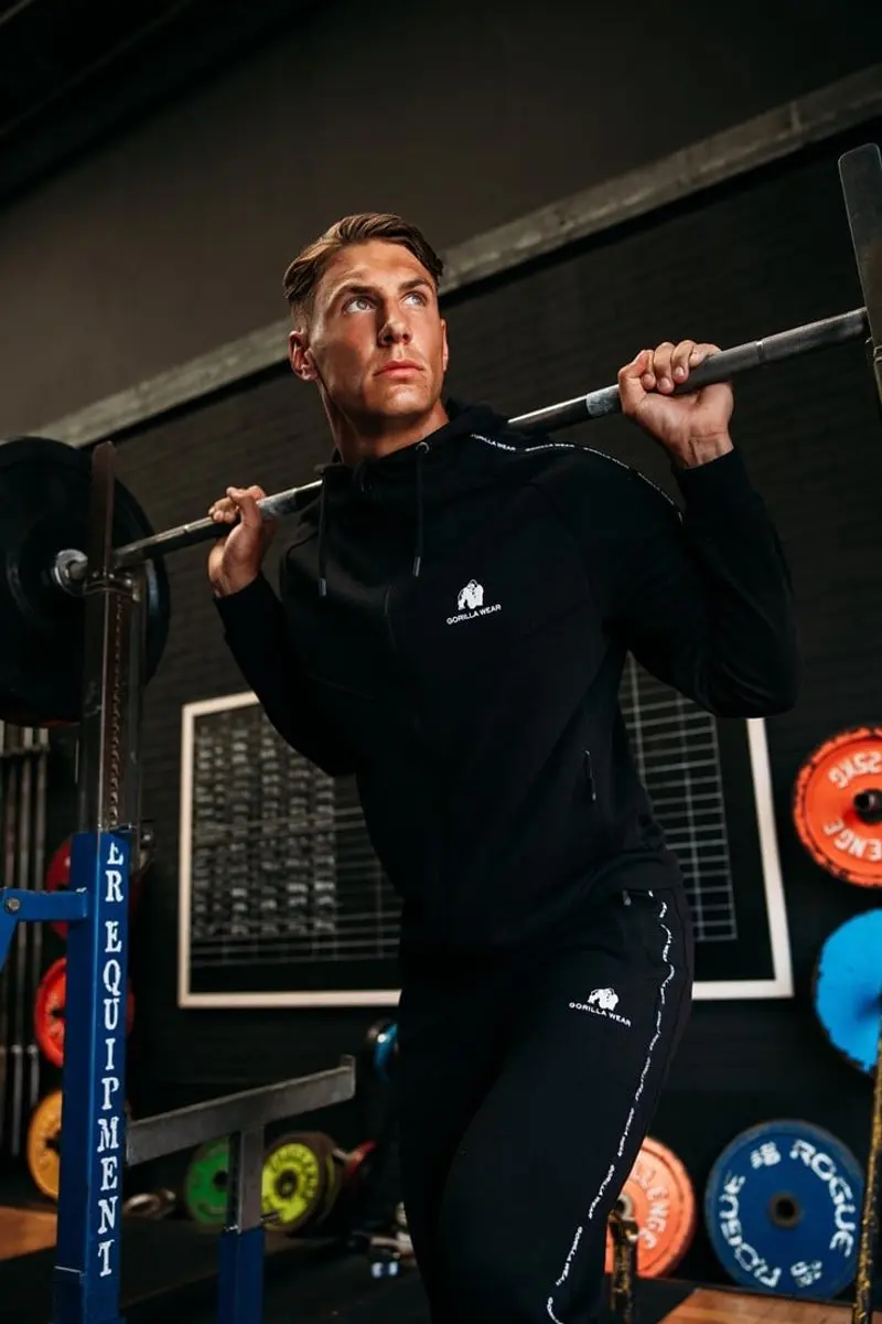 Gorilla Wear Harvey Trainingsjas XL - Zwart