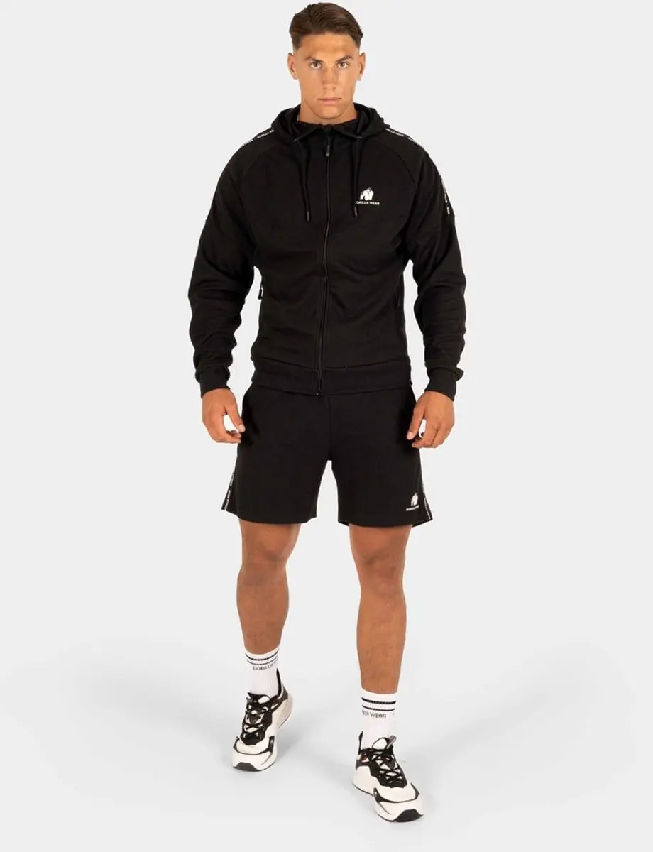 Gorilla Wear Harvey Trainingsjas XL - Zwart