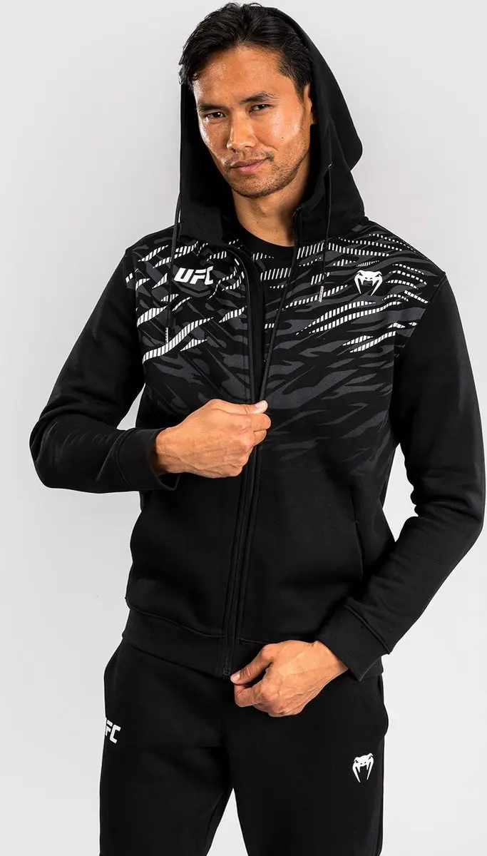 UFC Fusion Venum Heren Replica Zip Hoodie - Zwart - S
