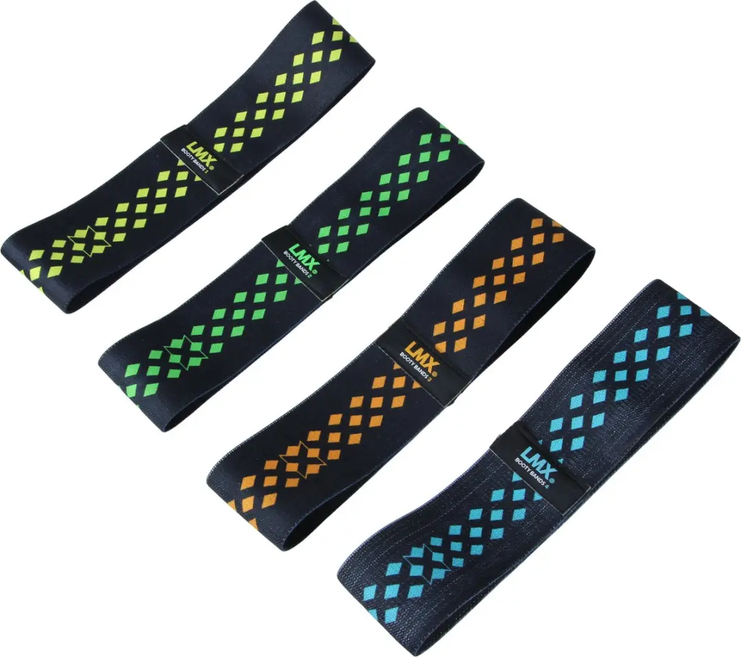 LifeMaxx LMX Booty Band Weerstandsband Medium - Zwart/Groen
