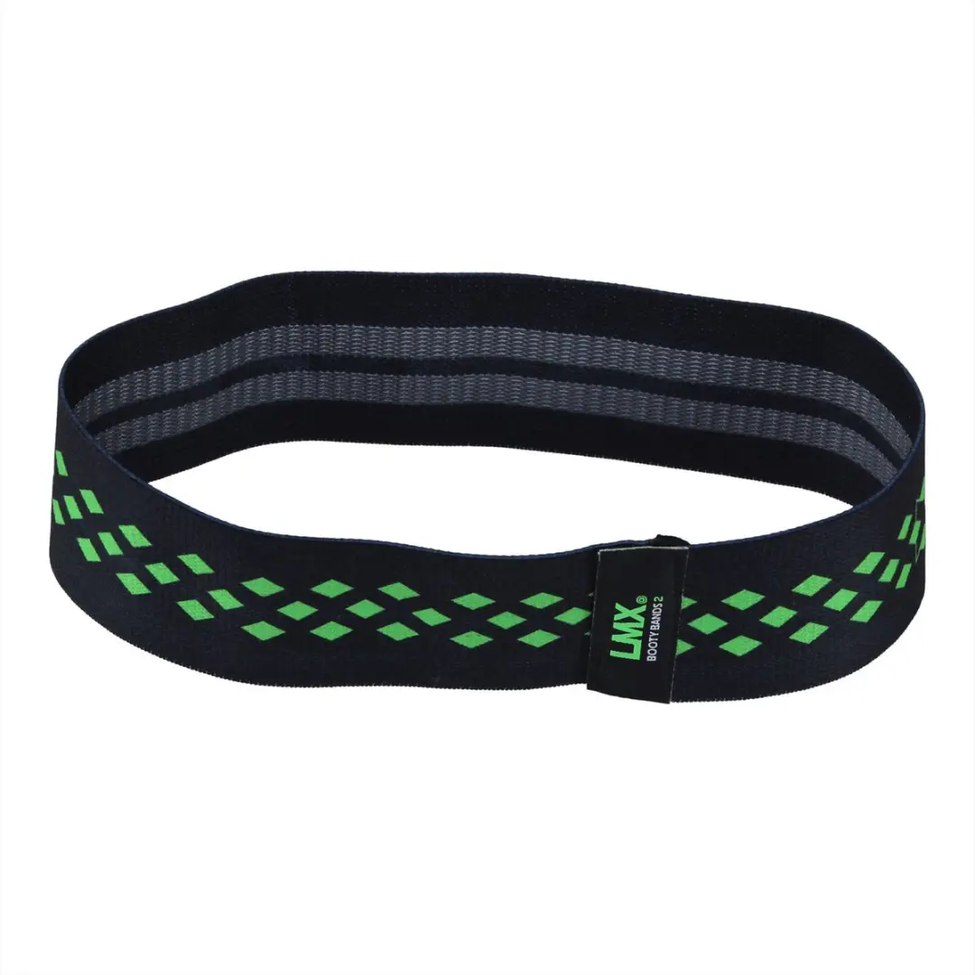 LifeMaxx LMX Booty Band Weerstandsband Medium - Zwart/Groen