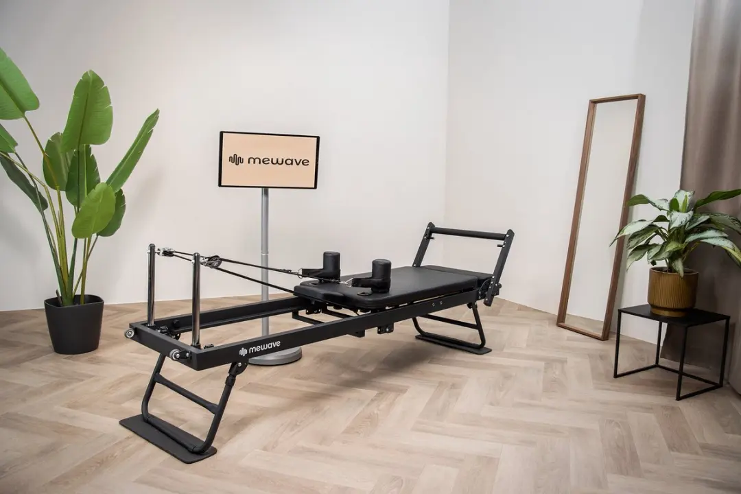 Mewave Pilates Reformer - Inklapbaar & Verstelbaar - Zwart