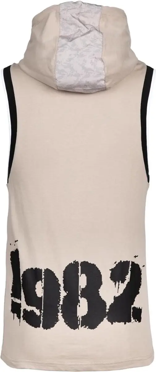 Gorilla Wear Loretto Hooded Tank Top M - Beige