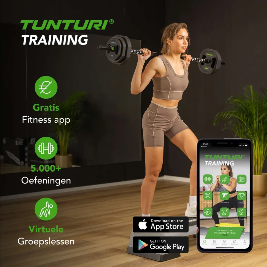 Tunturi Aerobic Pump Gewichtenset 20kg - Halterset Zwart
