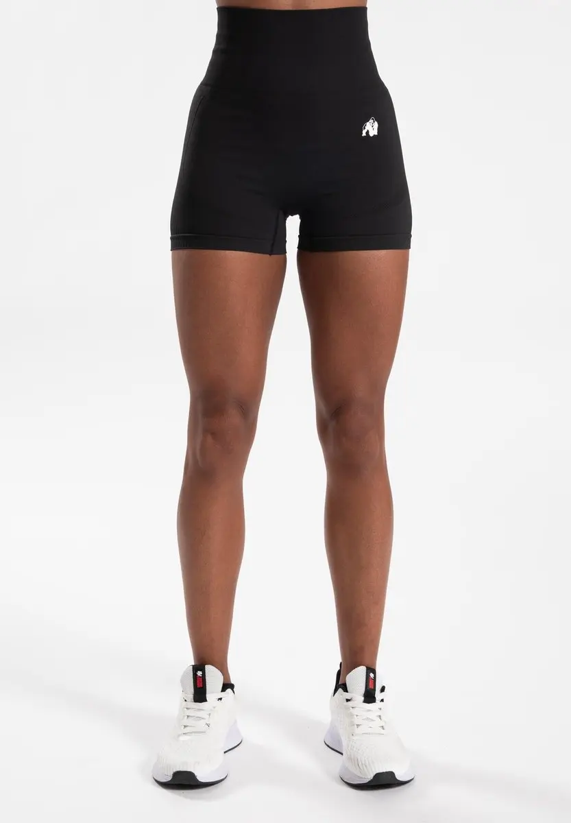 Gorilla Wear Olivia Seamless Shorts S/M - Zwart