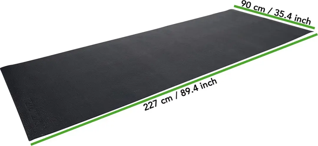 Tunturi Roeitrainer Vloerbeschermmat 227x90cm - Zwart