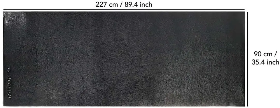 Tunturi Roeitrainer Vloerbeschermmat 227x90cm - Zwart