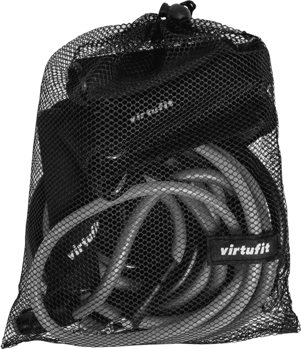 VirtuFit Resistance Kit 11-delig - Fitness elastieken met handvaten - Grijs/Zwart - afbeelding 6 van 6