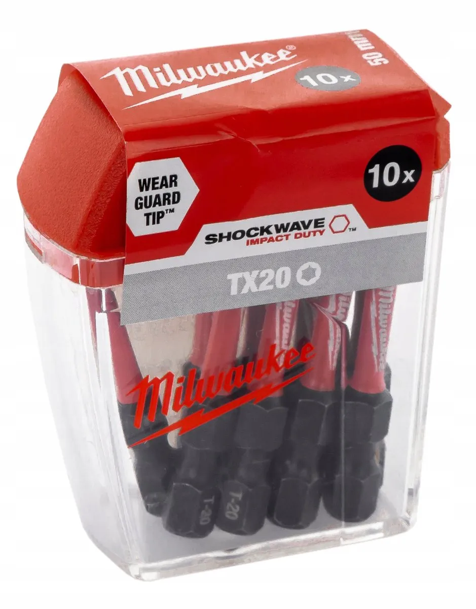 Milwaukee Shockwave Impact Duty TX20 Schroefbits - 10 Stuks