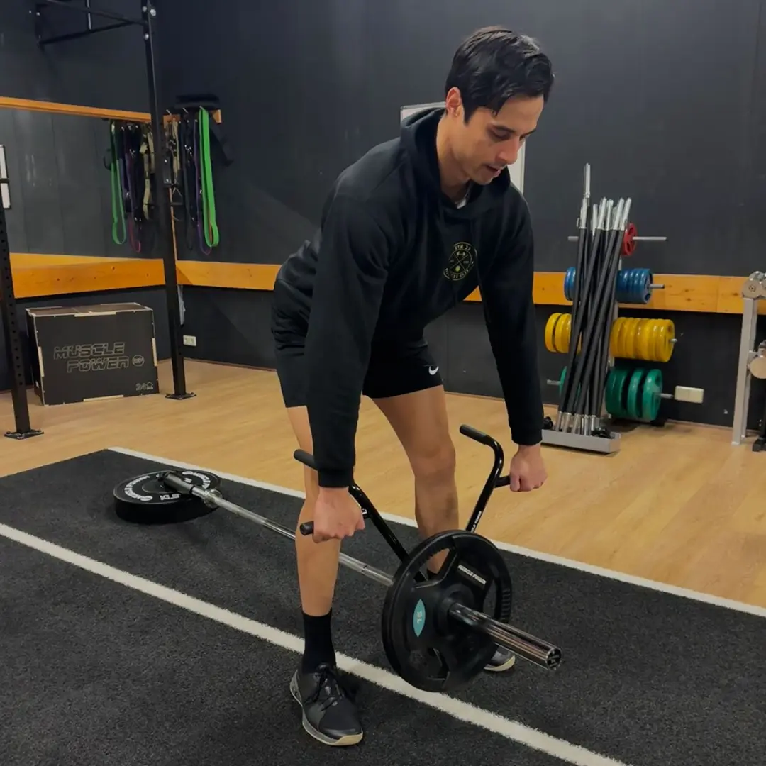 Muscle Power Power Pivot Trainer - Landmine Zwart - afbeelding 6 van 6