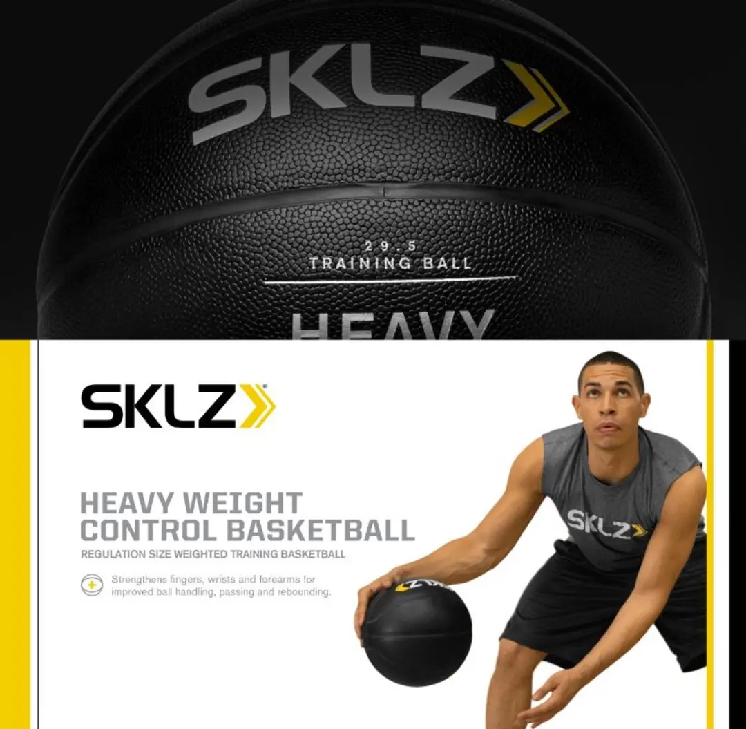 Sklz Heavy Weight Control Basketbal 75cm - Zwart - afbeelding 6 van 6