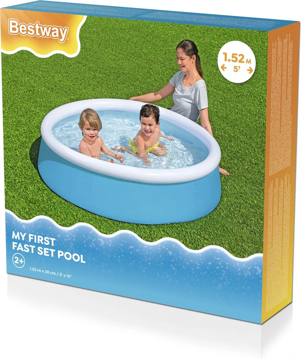 Bestway My First Frame Pool 152x38cm - Zilver