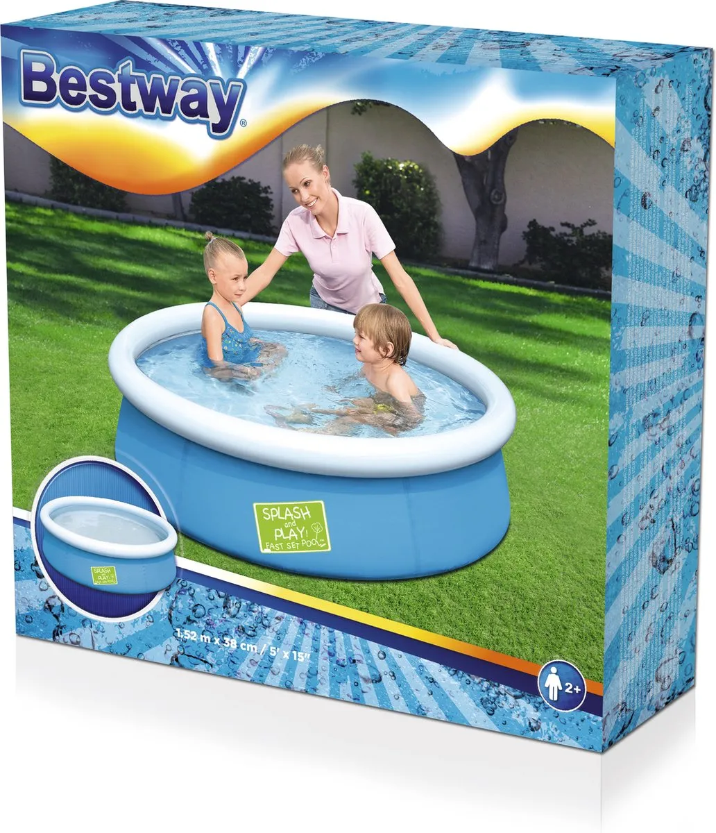 Bestway My First Frame Pool 152x38cm - Zilver