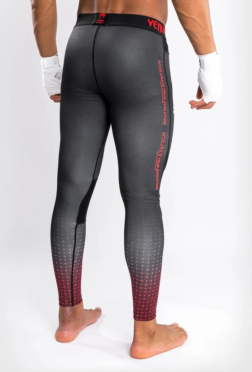 UFC Venum Performance Institute Sportlegging - XXL - Zwart/Rood