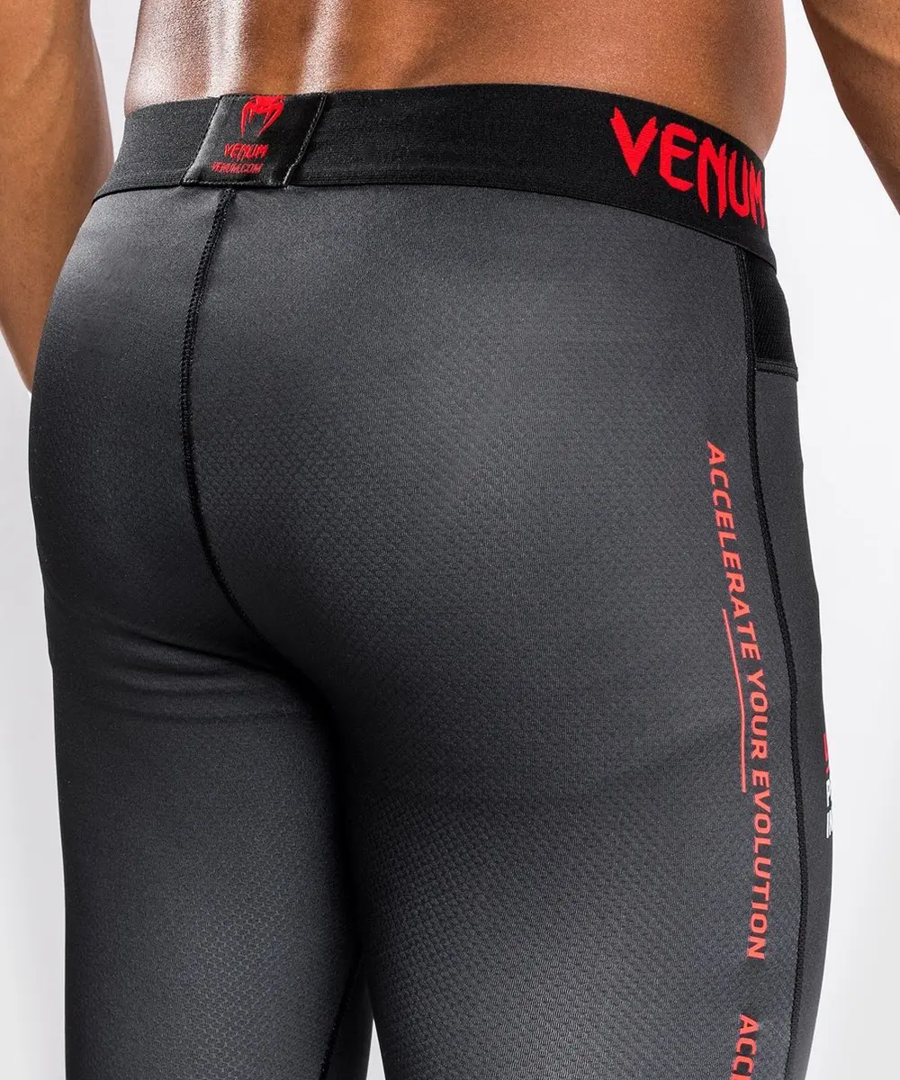 UFC Venum Performance Institute Sportlegging - XXL - Zwart/Rood