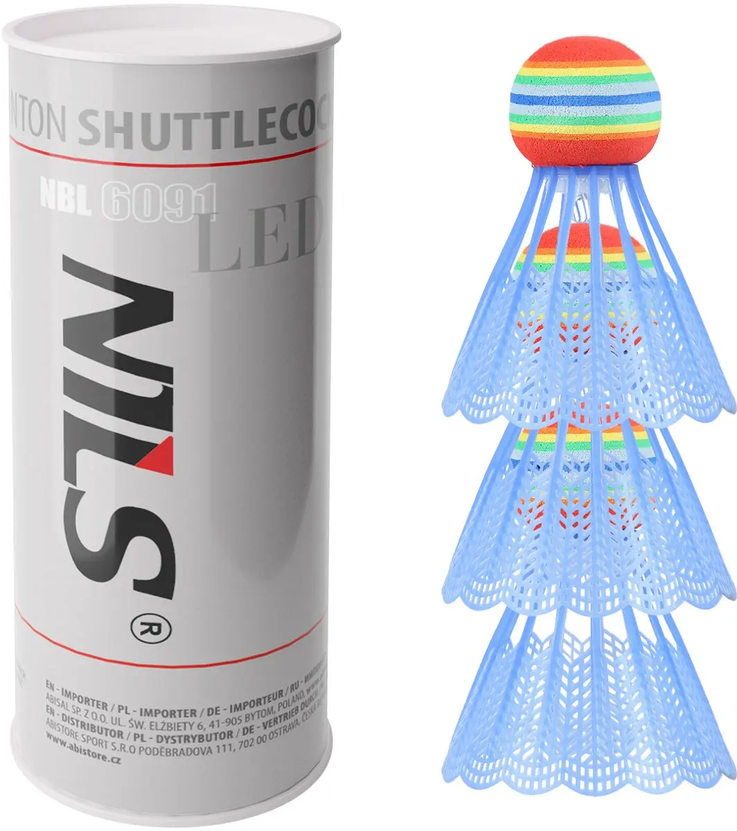 Nils NBL6091 Badmintonshuttle - Nylon - 3 Stuks