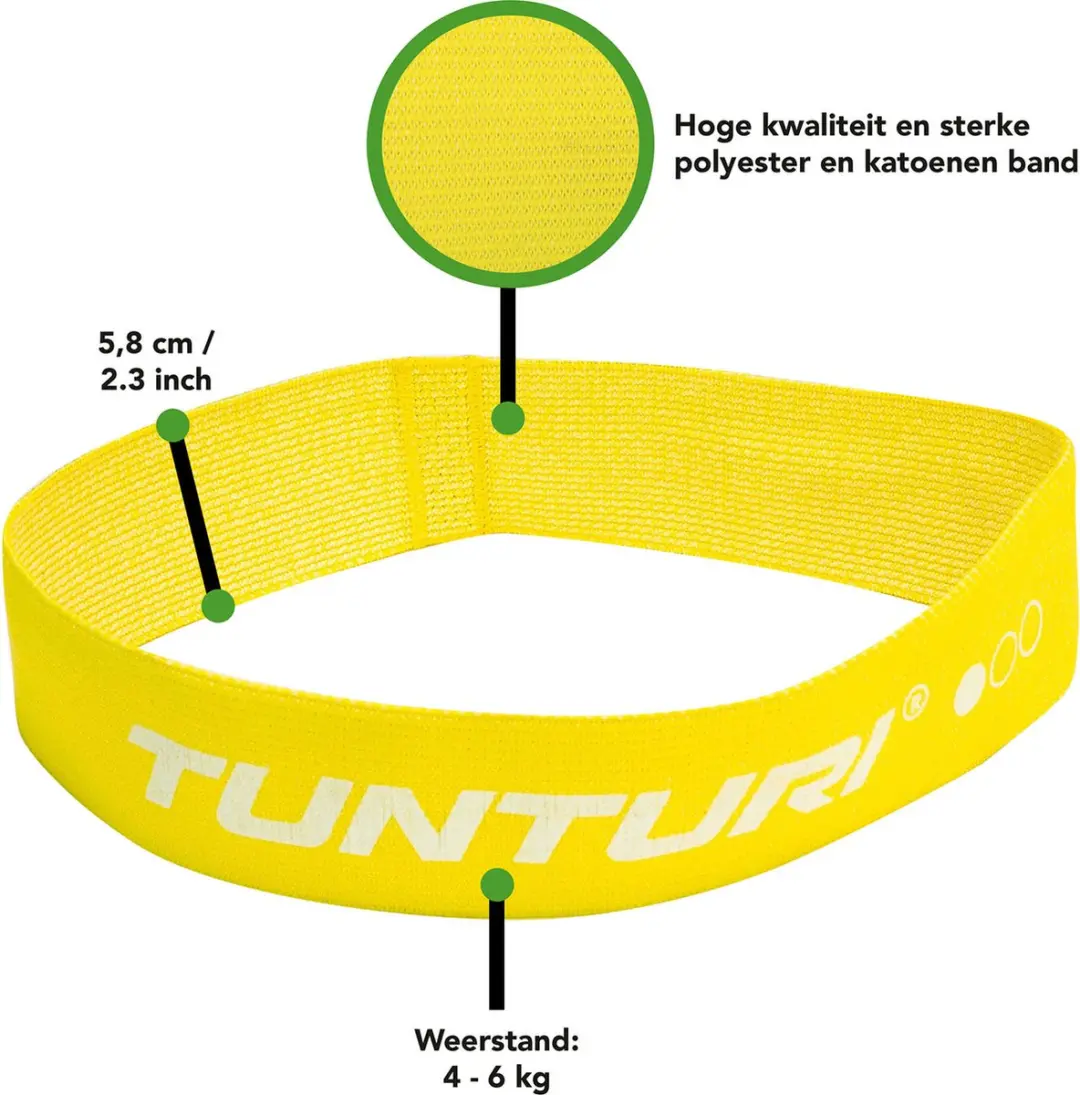 Tunturi Weerstandsband Light Geel