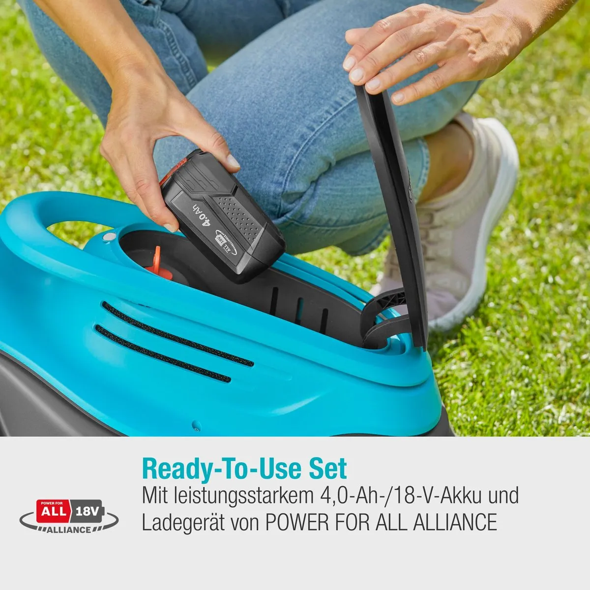 Gardena PowerMax 30/18V P4A Accu Grasmaaier - 30cm Snijbreedte - 25L Opvangbak