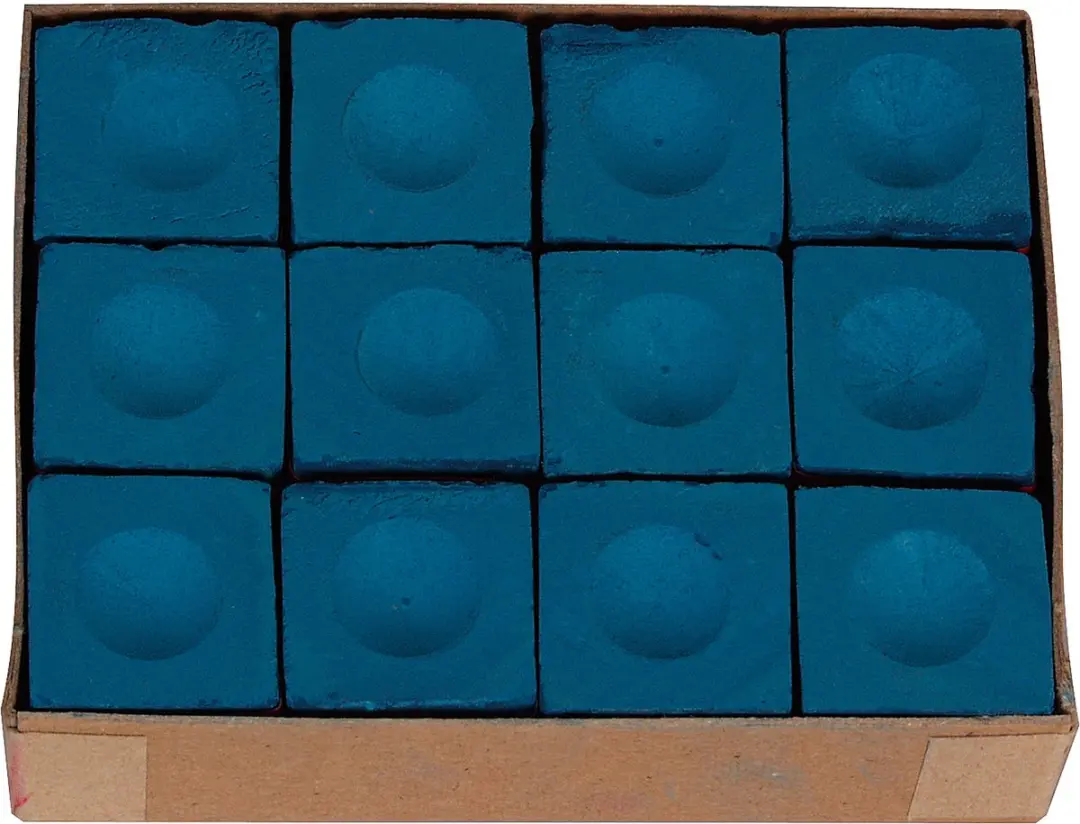 Buffalo Biljartkrijt Blauw - 12 Stuks