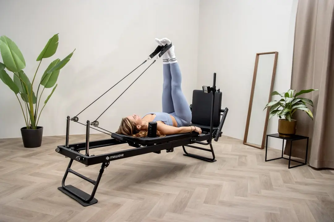 Mewave Pilates Reformer PRO - Zwart
