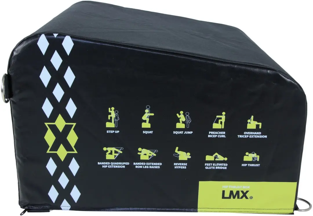 LifeMaxx LMX1265 Hip Thrust Box - 60x55cm - Zwart - afbeelding 6 van 6