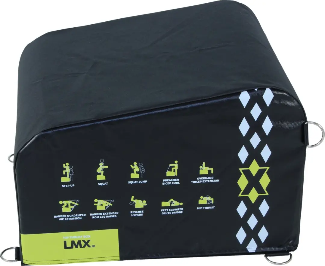 LifeMaxx LMX1265 Hip Thrust Box - 60x55cm - Zwart