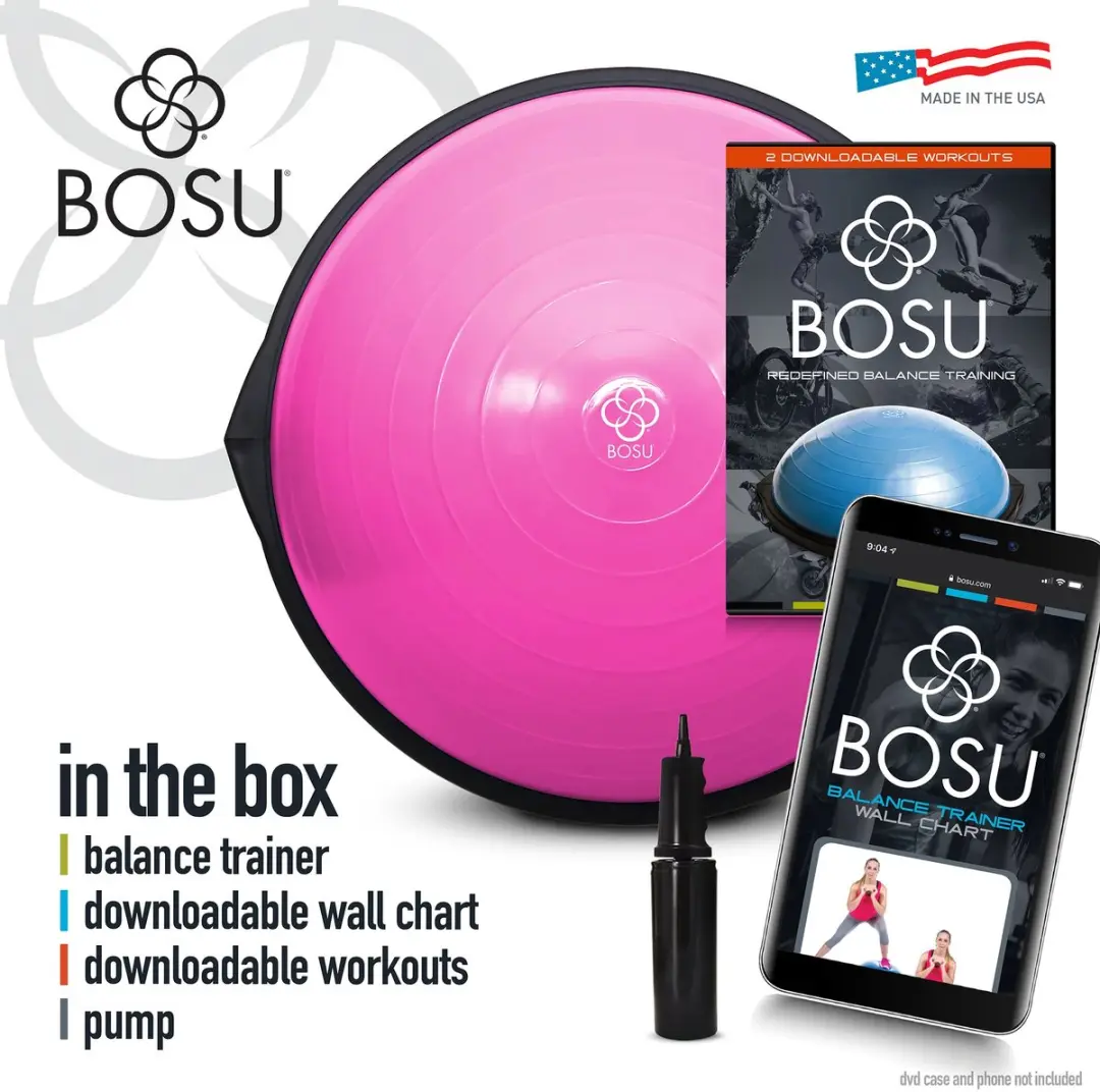 Bosu Balanstrainer Home Edition Roze - Ø65cm - 135kg