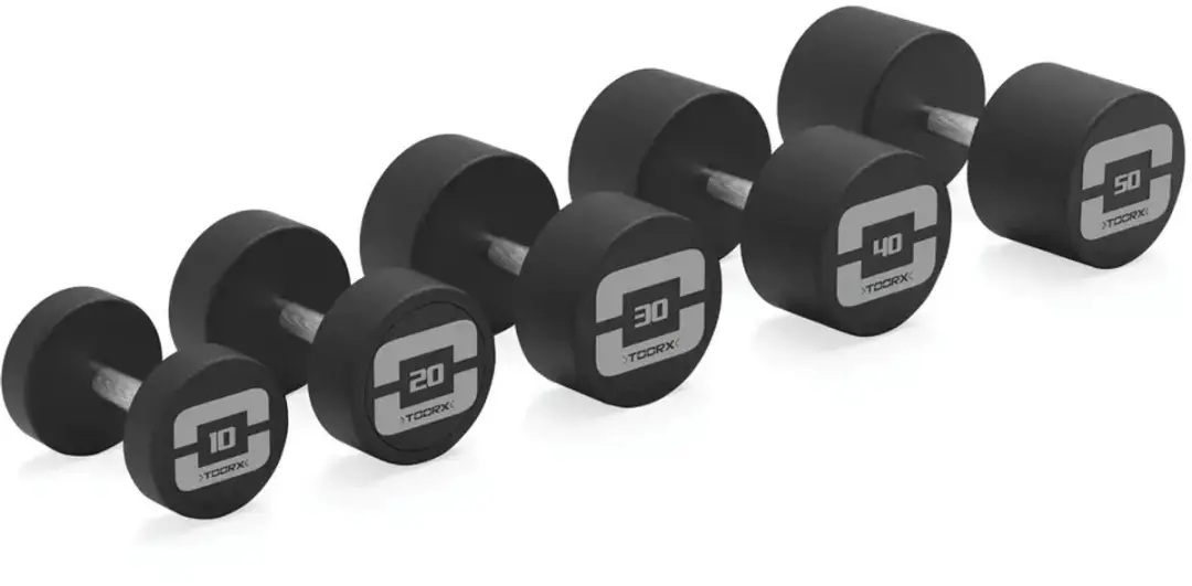 Toorx MGP PRO Rubber Dumbbell 24kg - Zwart