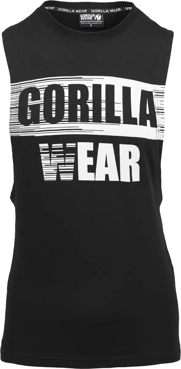 Gorilla Wear Lopez Drop Armhole Tank Top M - Zwart