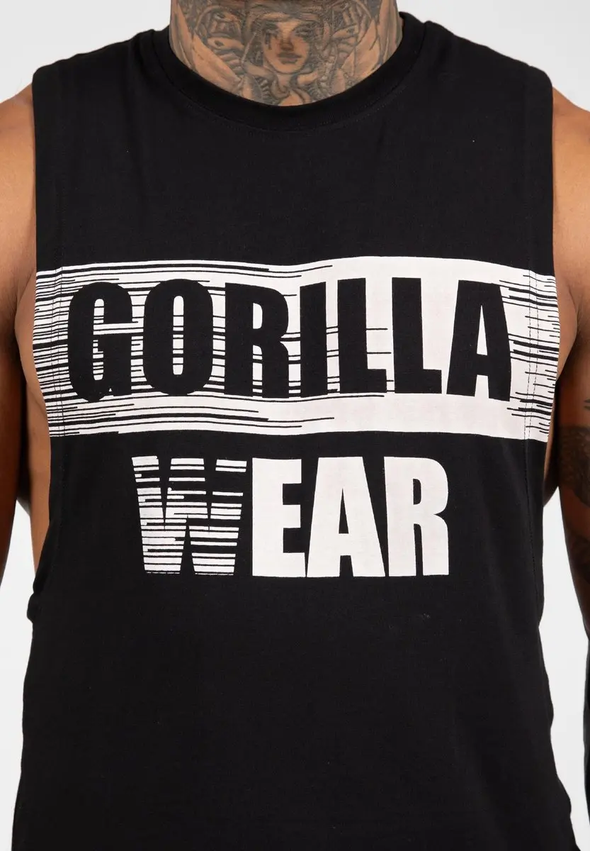 Gorilla Wear Lopez Drop Armhole Tank Top M - Zwart