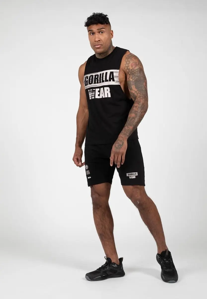 Gorilla Wear Lopez Drop Armhole Tank Top M - Zwart
