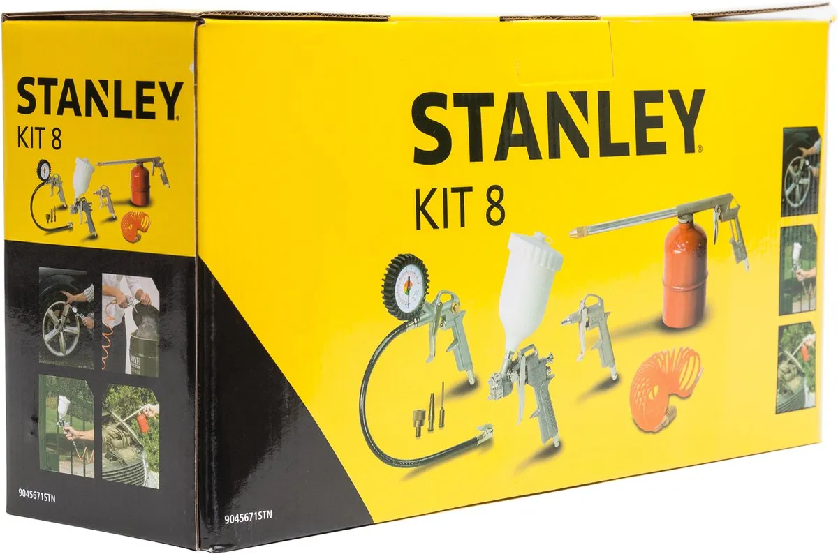 Stanley Luchtgereedschapset 8-delig W9045671STN