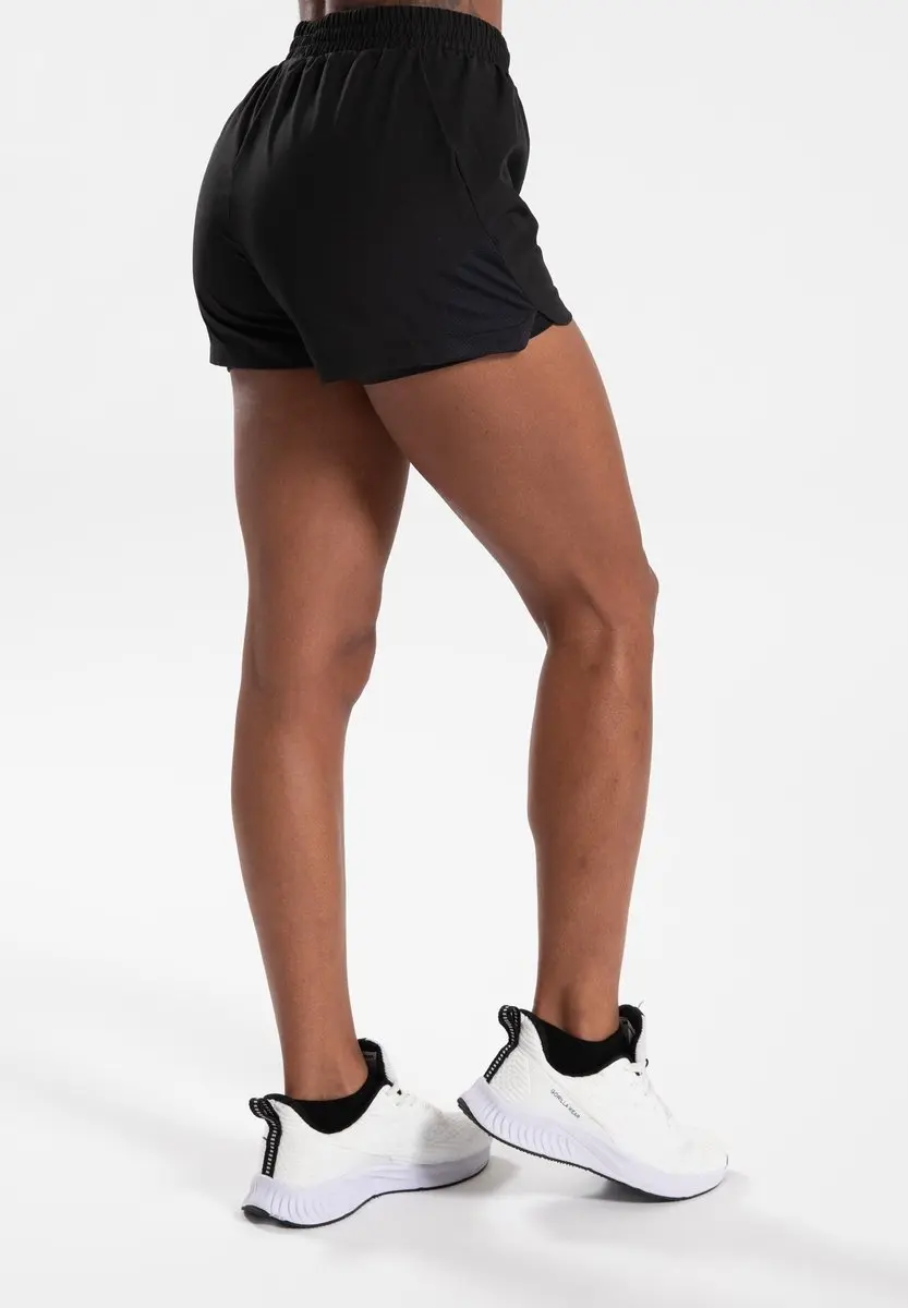 Gorilla Wear Katy 2-in-1 Shorts S - Zwart