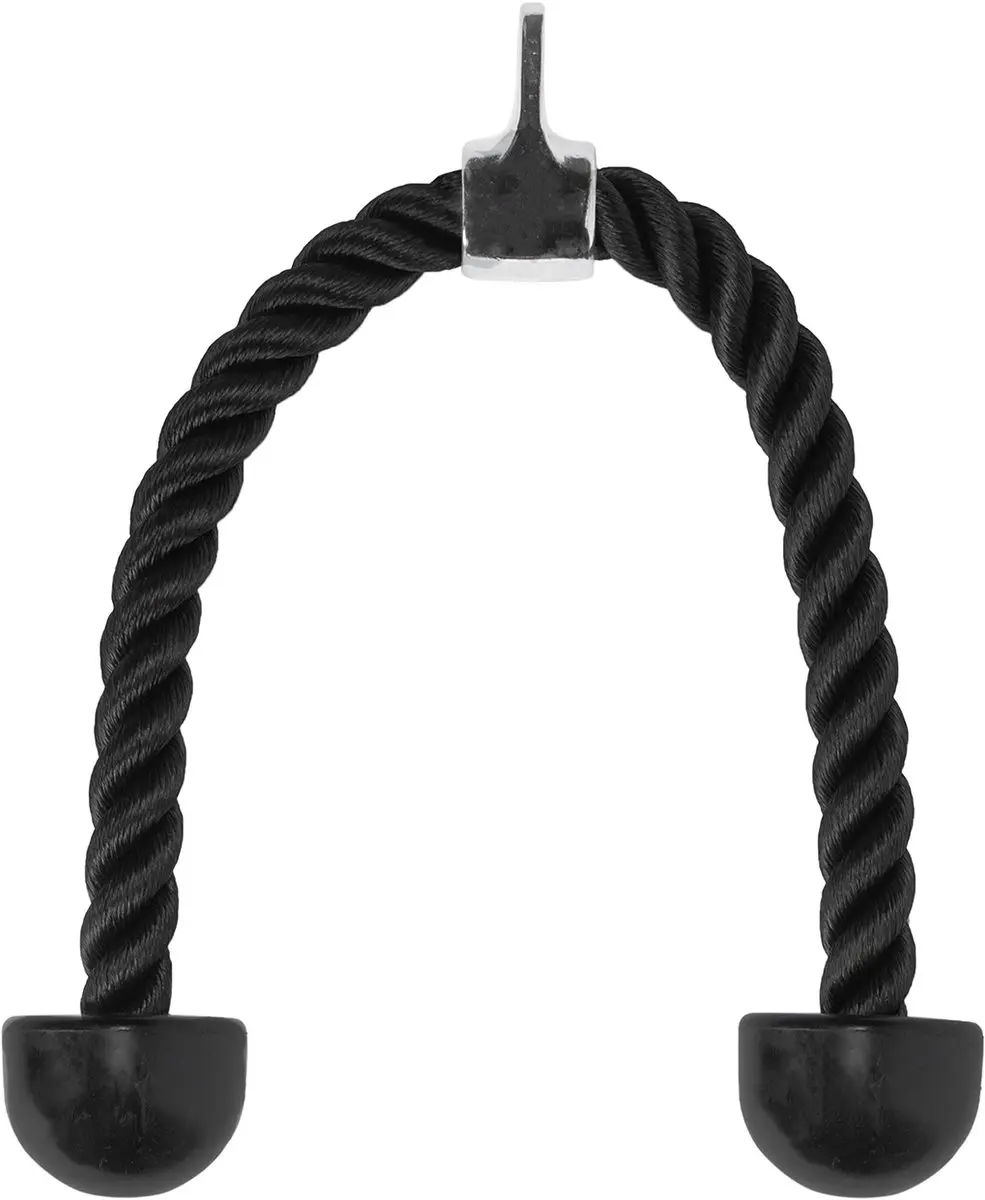 VirtuFit Triceps Touw - Krachtstation - One Size - Zwart
