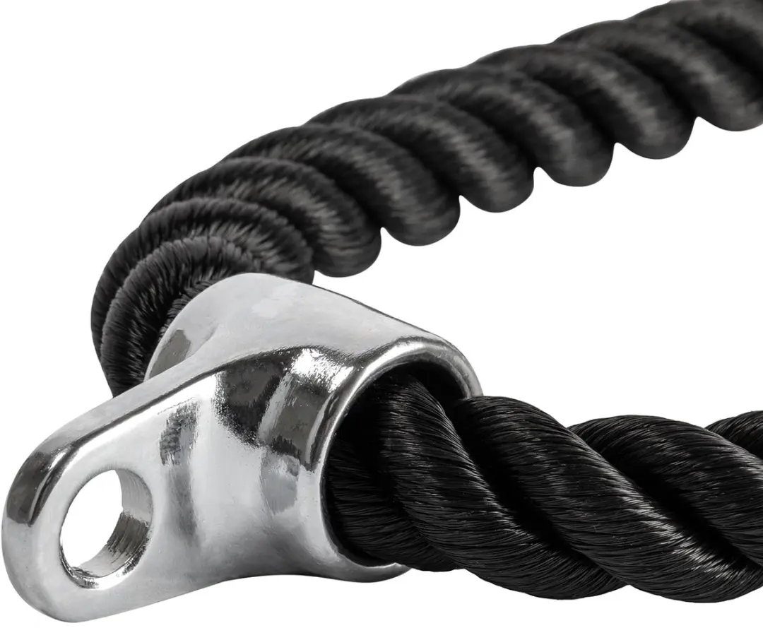 VirtuFit Triceps Touw - Krachtstation - One Size - Zwart