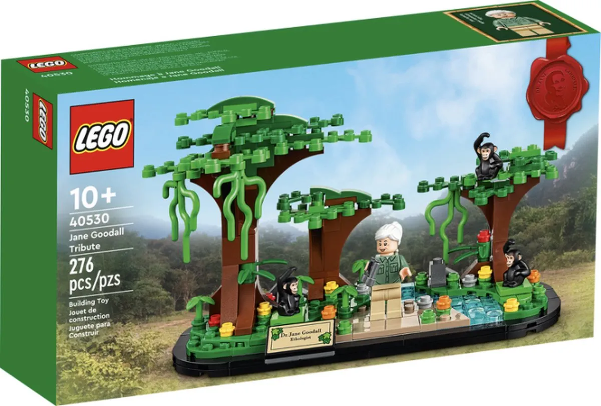 LEGO Eerbetoon aan Jane Goodall 40530 - 276 Stukken - 1 Minifiguur