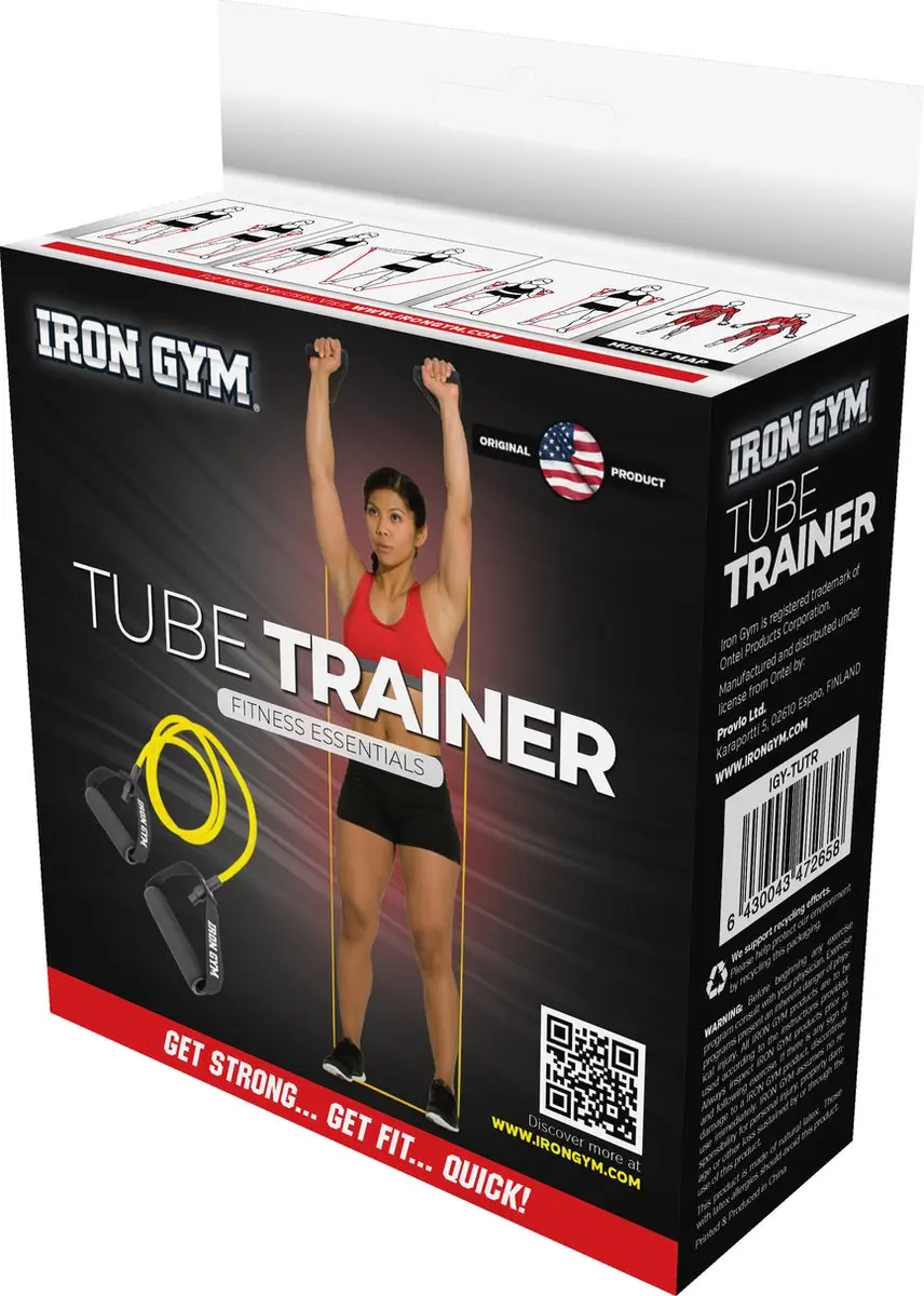Iron Gym Weerstandstube Trainer - Geel