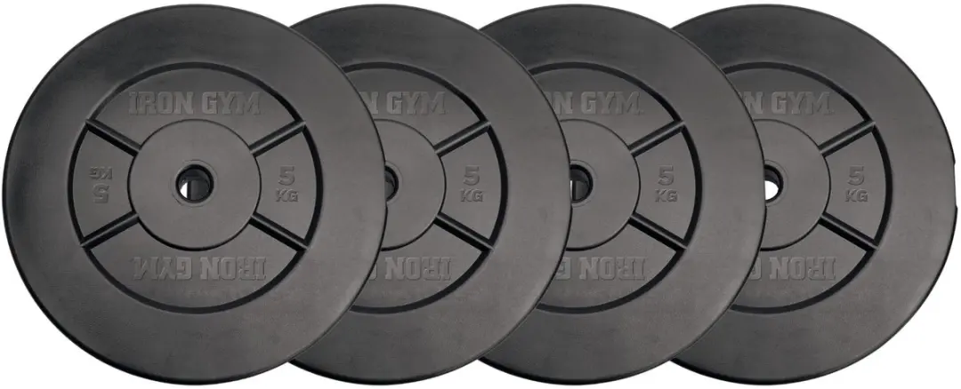 Iron Gym Halterschijven 20kg (4x5kg) - Ø25mm - Zwart