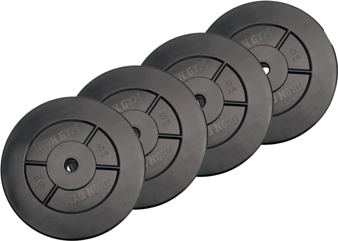 Iron Gym Halterschijven 20kg (4x5kg) - Ø25mm - Zwart