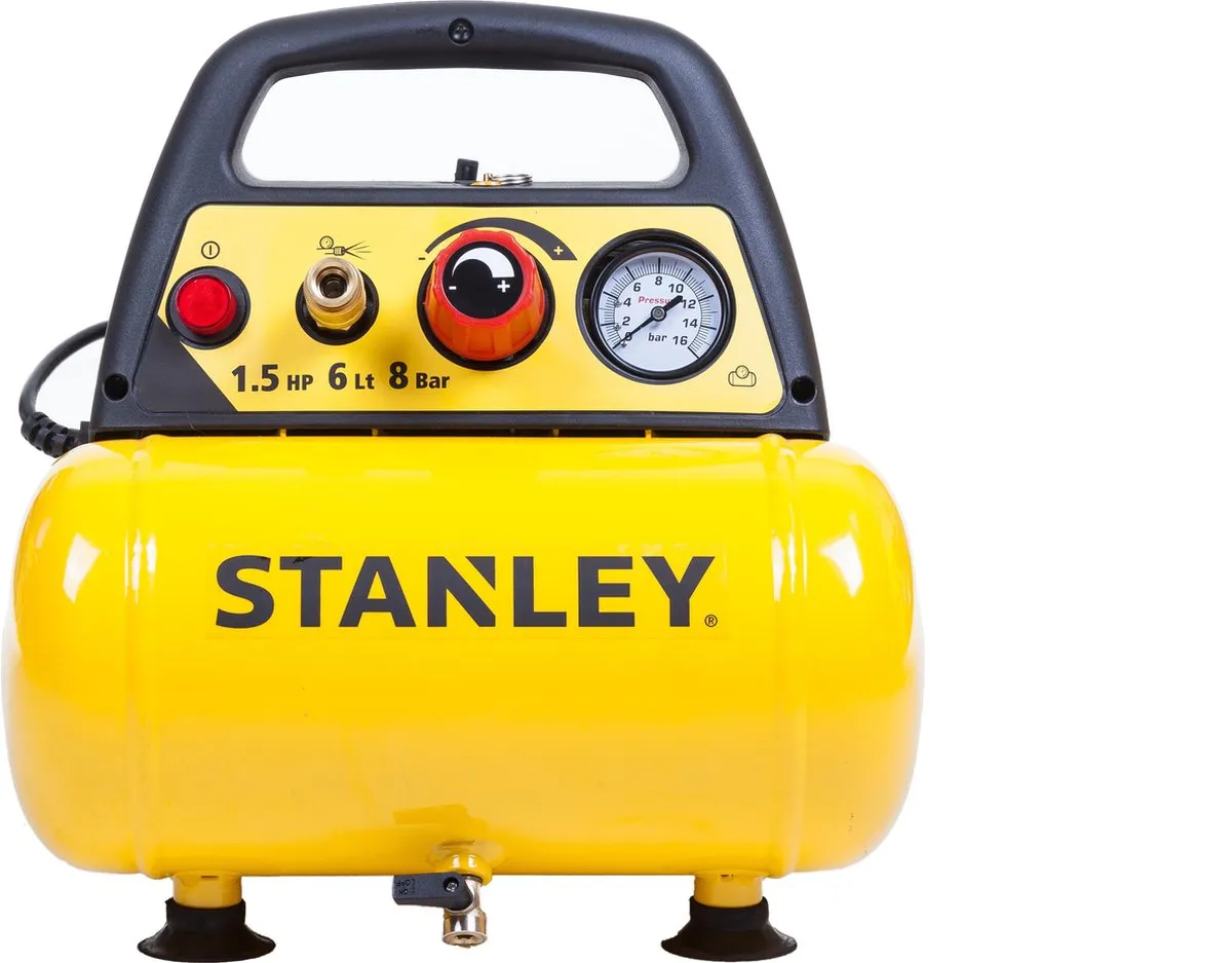 Stanley DN200/8/6 Luchtcompressor 8 bar - 6L - 180L/min