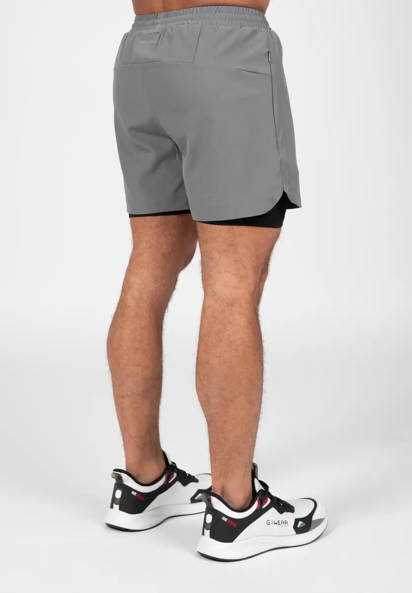 Gorilla Wear Cortez 2-in-1 Shorts 4XL - Antraciet - afbeelding 6 van 6