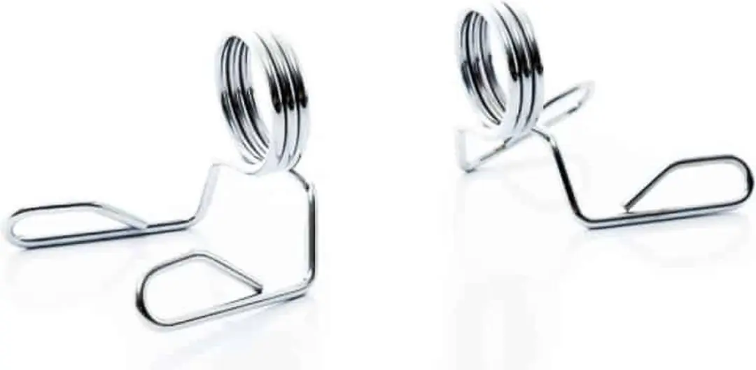 Muscle Power Olympische Spring Collar Set 50mm - 2 Stuks - Zilver